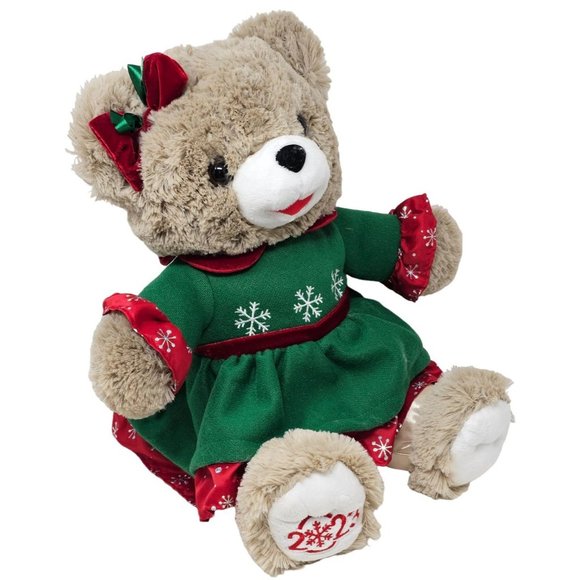 Snowflake 2023 Plush Christmas 19" Teddy Bear, Festive Holiday Girl - Picture 3 of 5